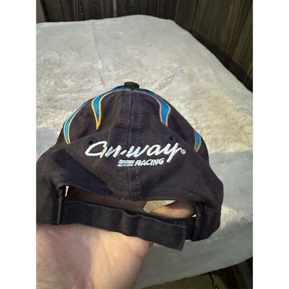 Vintage Roush Fenway Racing #6 Colin Braun Black Hat with Flames - Picture 3 of 5